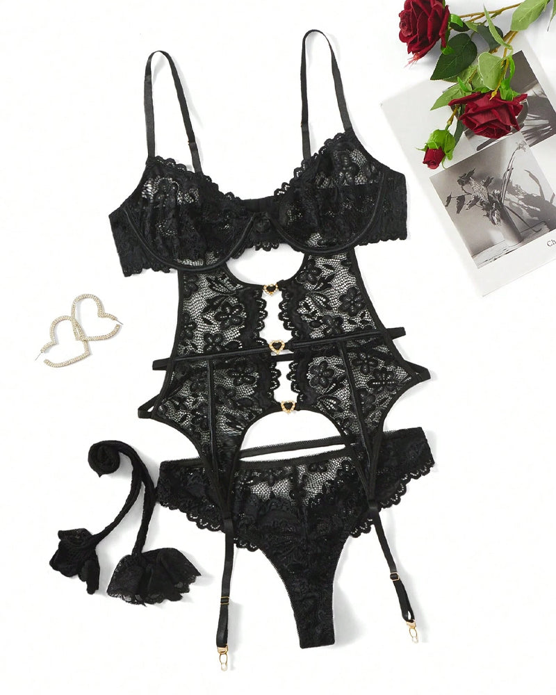 Diane™ | Sexy lingerieset van Kant & Mesh