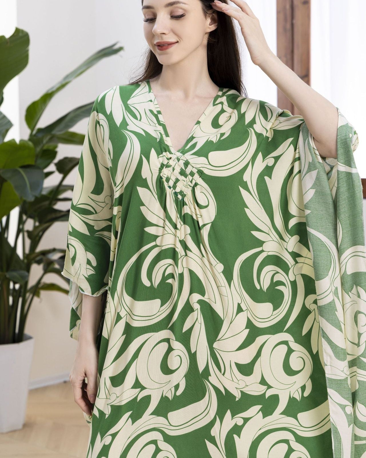 Maya™ | Maxi jurk met V-hals