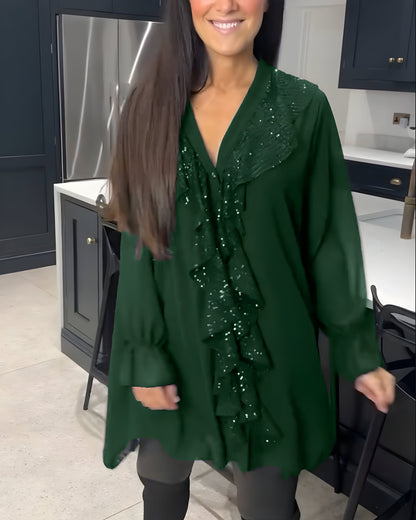 Skylar™ | Elegante Blouse met Volants