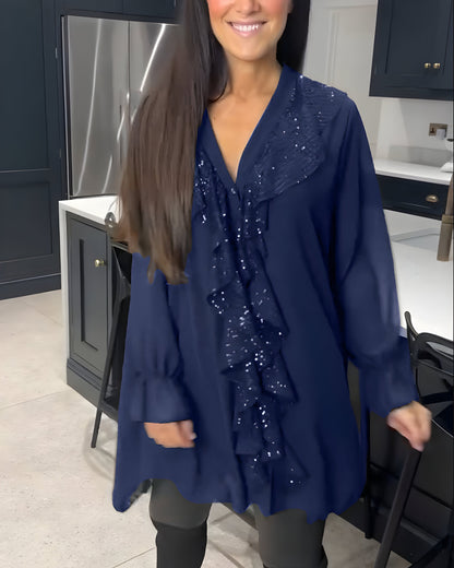 Skylar™ | Elegante Blouse met Volants