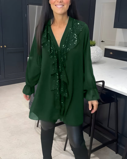 Skylar™ | Elegante Blouse met Volants