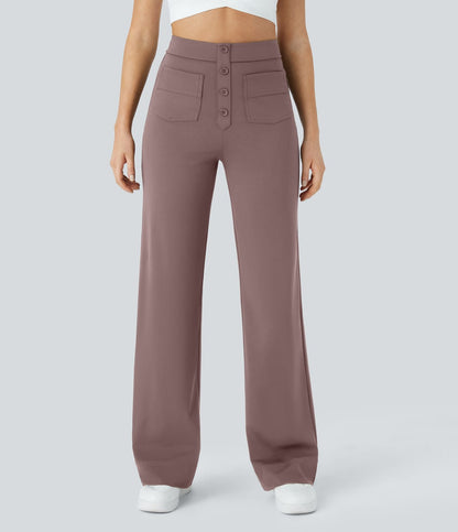 NOËLLE™ | Elastische Broek met hoge Taille