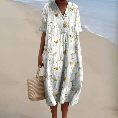 Nicole™ | Zomerjurk met Bloemen