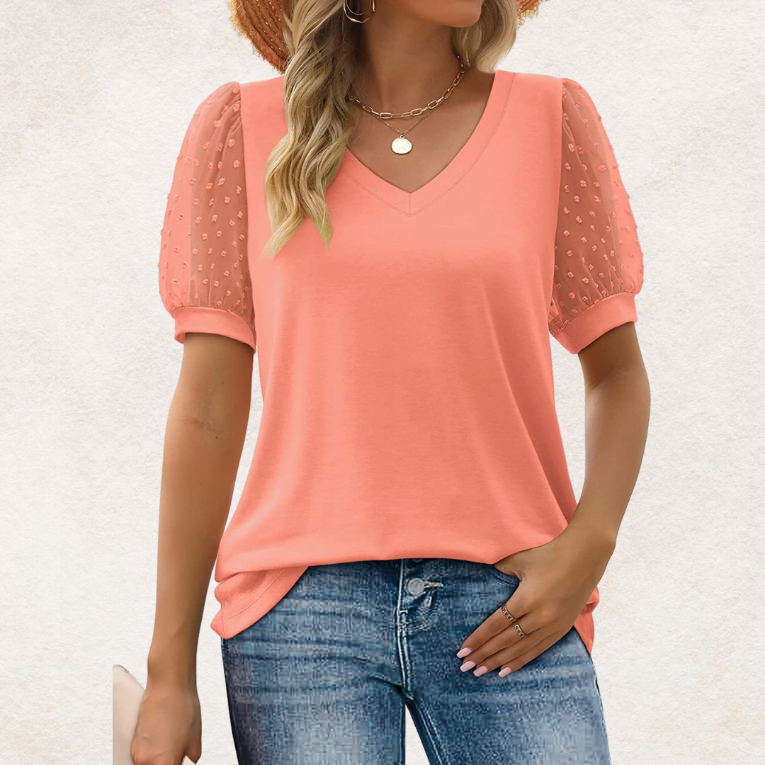 Lara™ | Elegante Top met V-hals