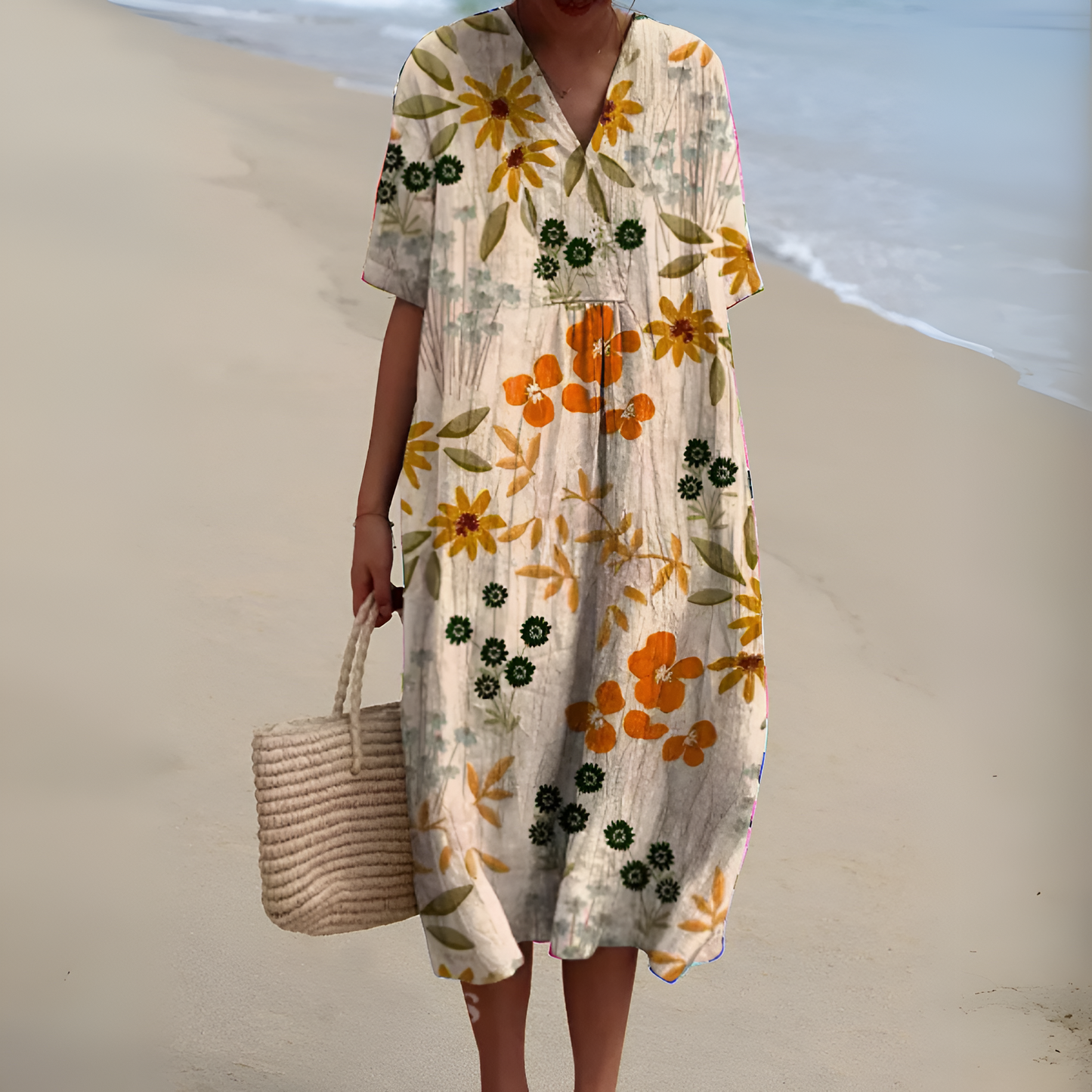 Nicole™ | Zomerjurk met Bloemen