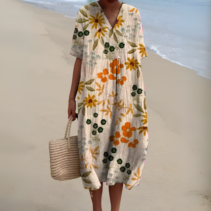 Nicole™ | Zomerjurk met Bloemen