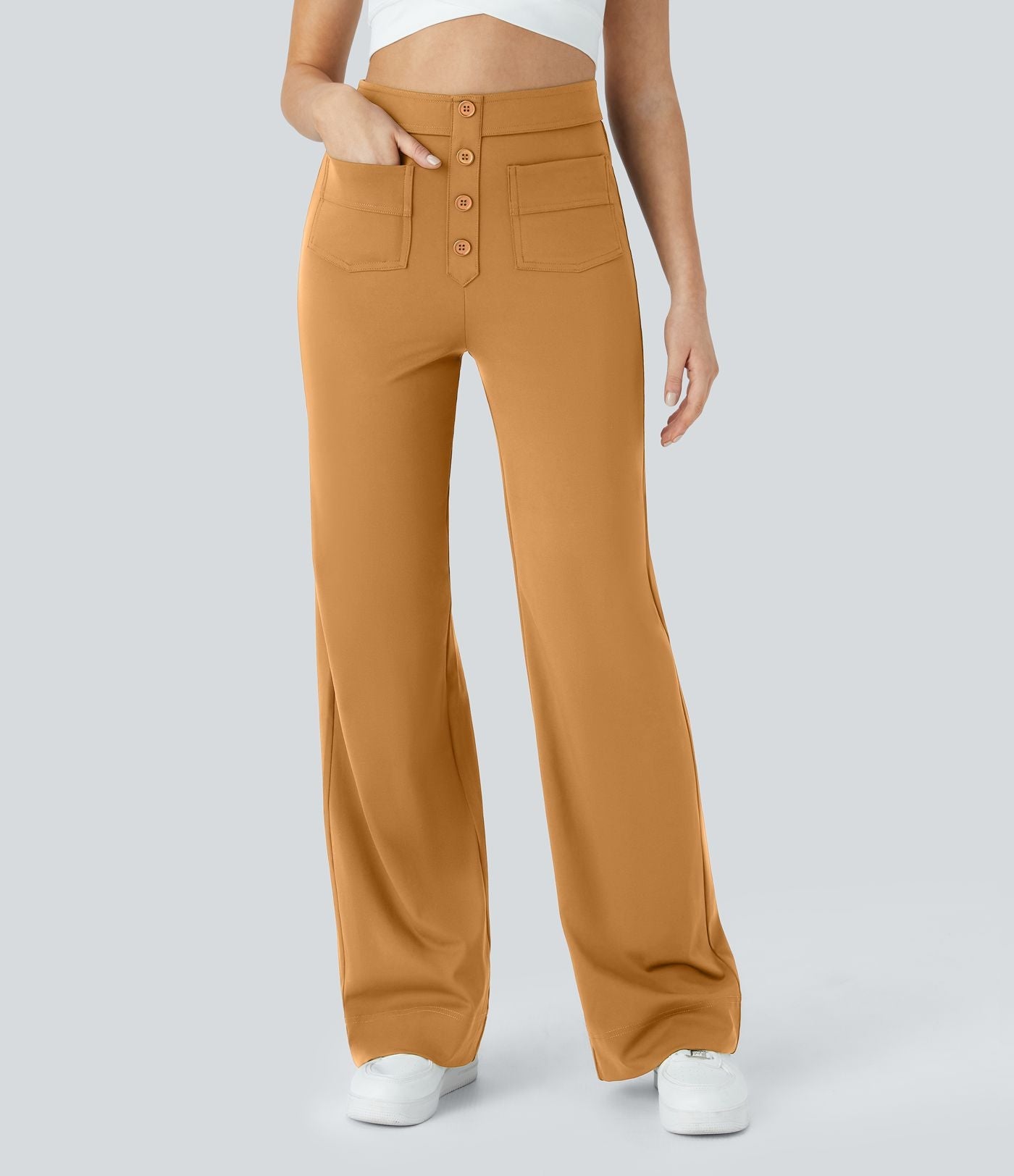 NOËLLE™ | Elastische Broek met hoge Taille