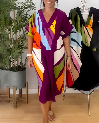 Sarah™ | Zomerse Jurk met Bladprint