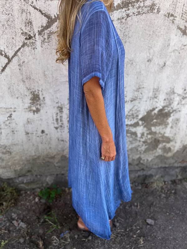 NOËLLE™ | Loose V-hals Jurk