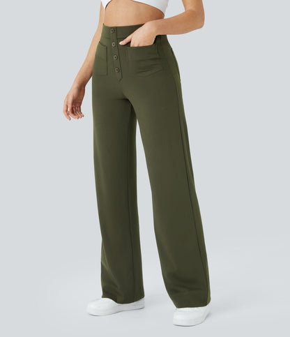 NOËLLE™ | Elastische Broek met hoge Taille