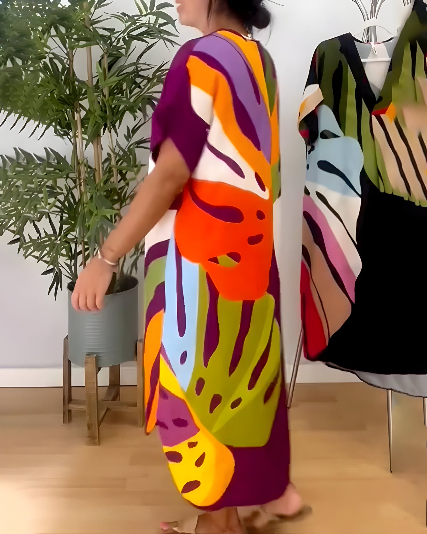 Sarah™ | Zomerse Jurk met Bladprint