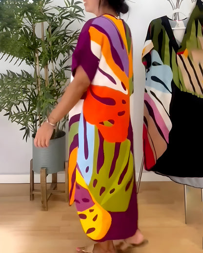 Sarah™ | Zomerse Jurk met Bladprint