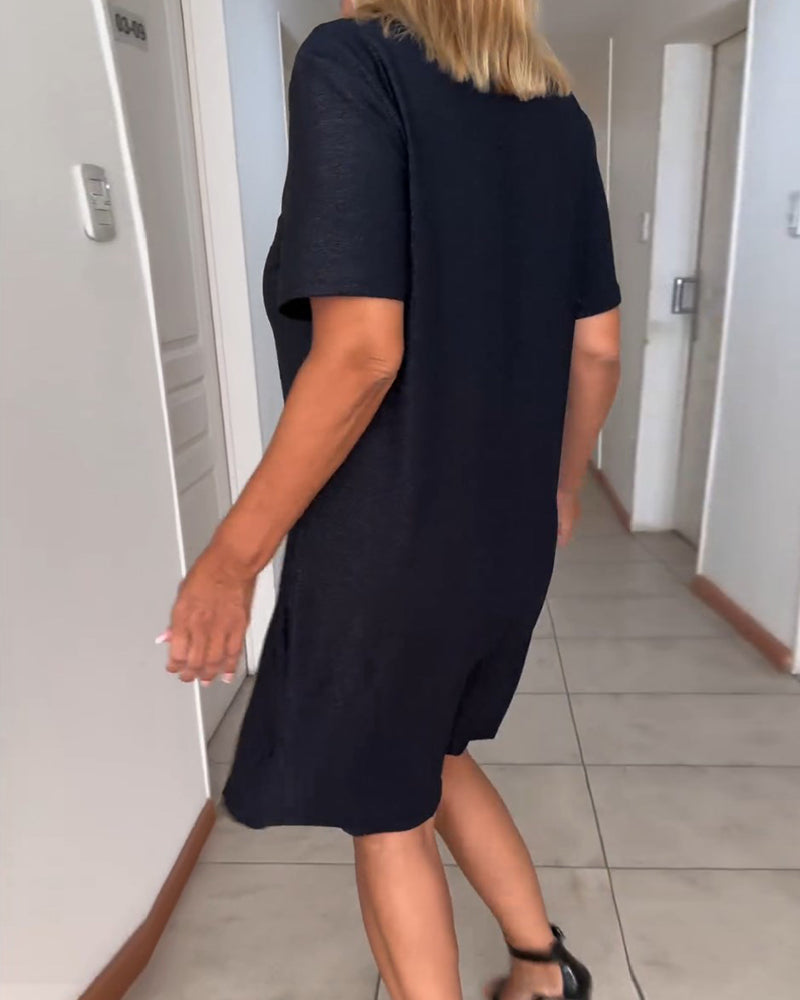 Talia™ | Jurk met V-hals