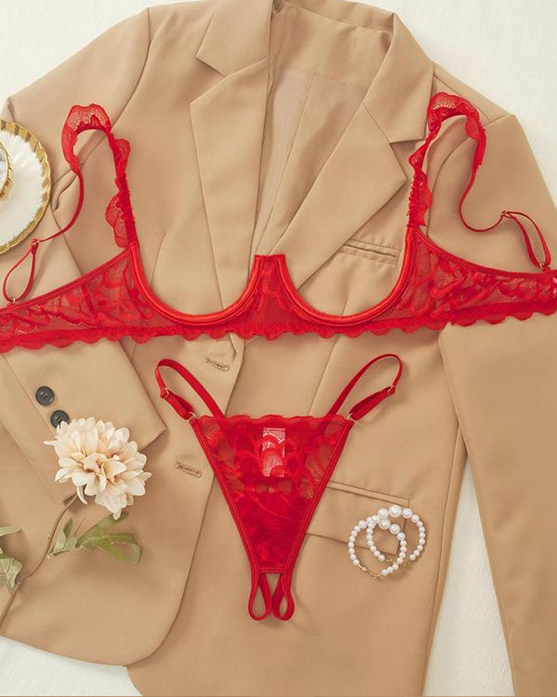 Rachel™ | Sexy Kant Lingerieset met Verstelbare Bandjes