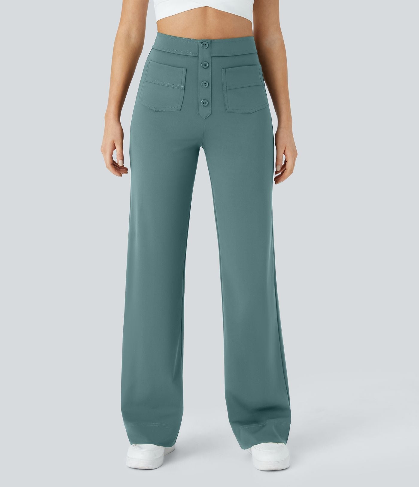 NOËLLE™ | Elastische Broek met hoge Taille