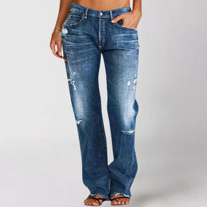 NOËLLE™ | Denimjeans met Wijde Pijpen