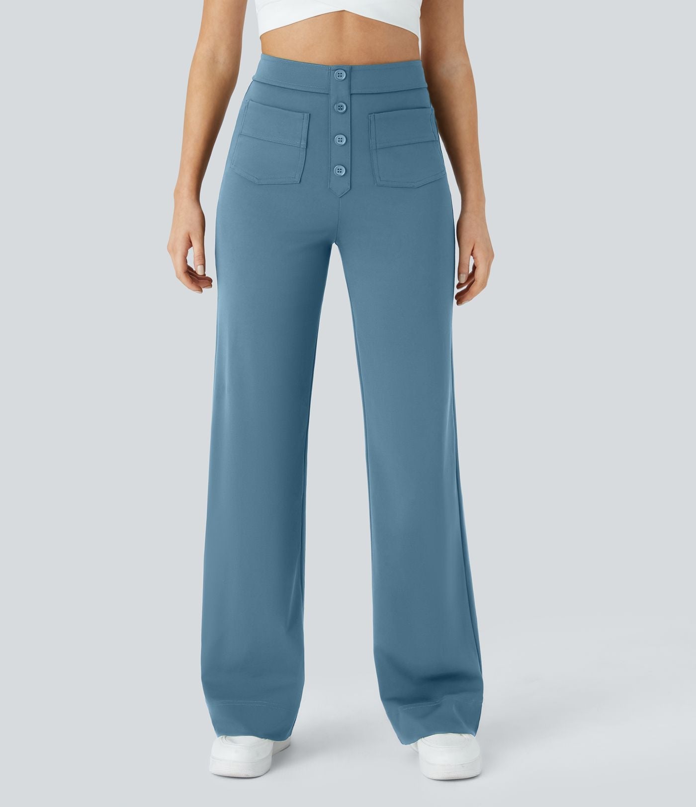 NOËLLE™ | Elastische Broek met hoge Taille