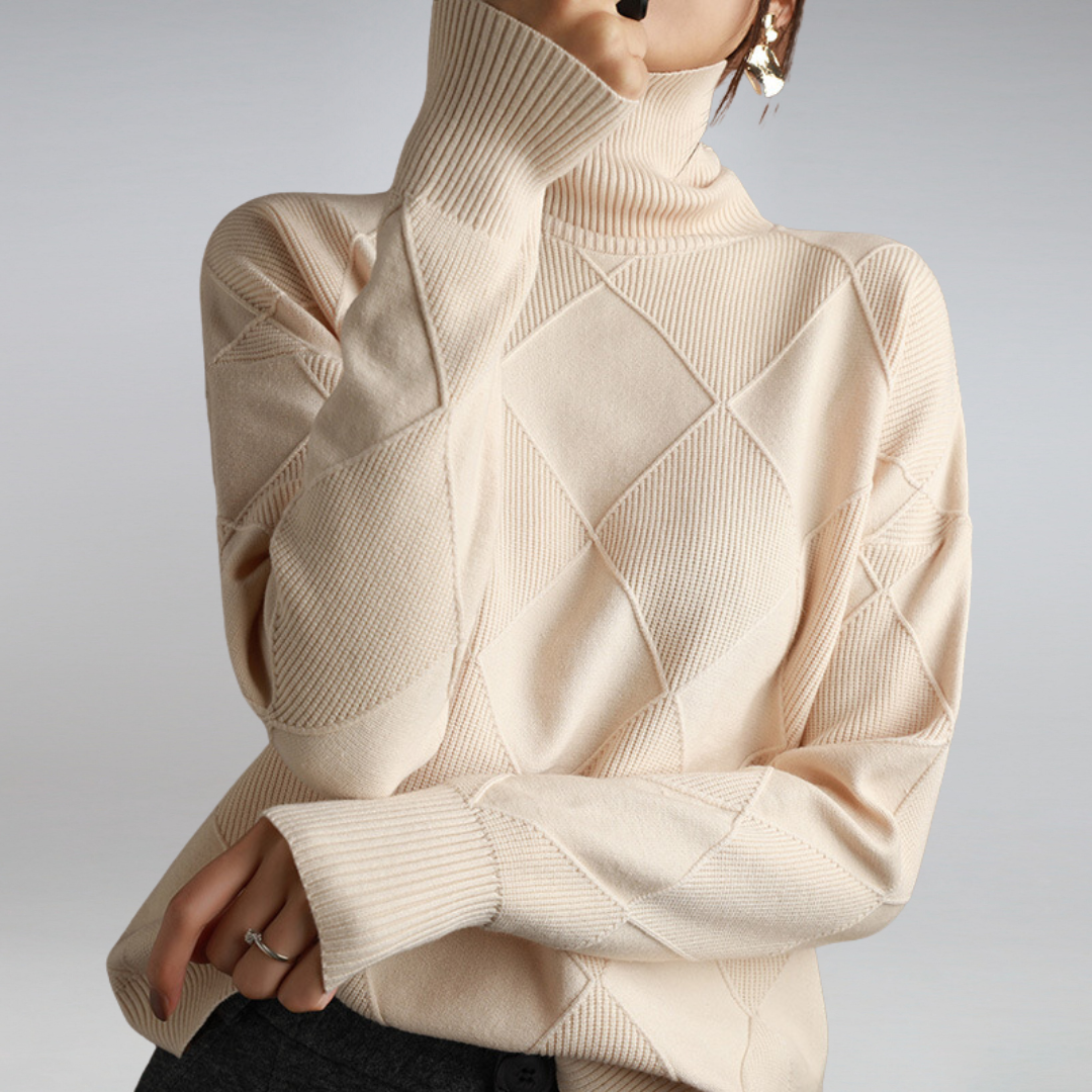 Elena™ | Premium Trui met Hoge Hals