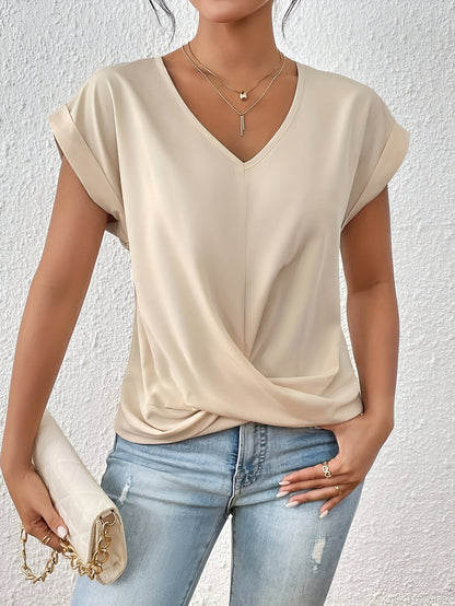 NOËLLE™ | Casual T-shirt met sweetheart halslijn