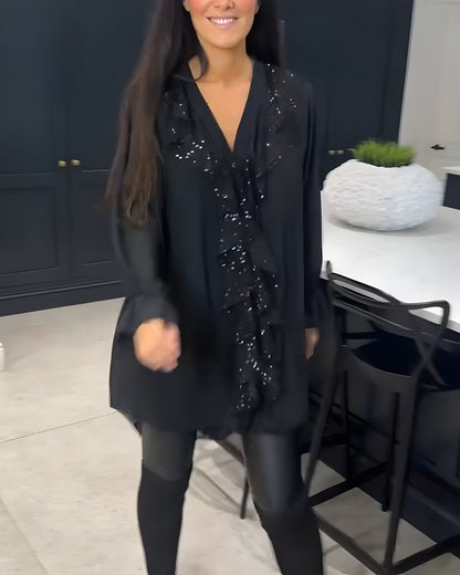Skylar™ | Elegante Blouse met Volants