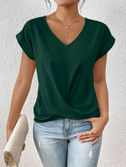 NOËLLE™ | Casual T-shirt met sweetheart halslijn