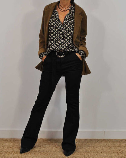 Elvira™ | Elegante Blouse met V-Hals