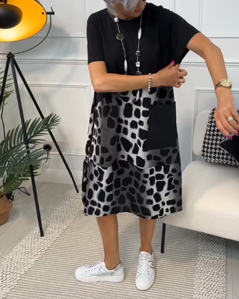 Naomi™ | Casual Printjurk met Ronde Hals