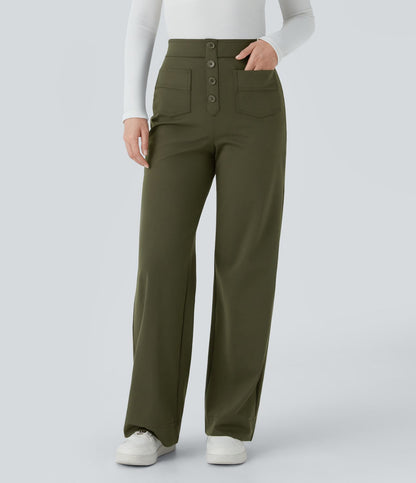 NOËLLE™ | Elastische Broek met hoge Taille