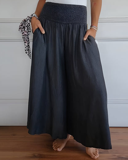 Amalia™ | Broek met Elastische Tailleband