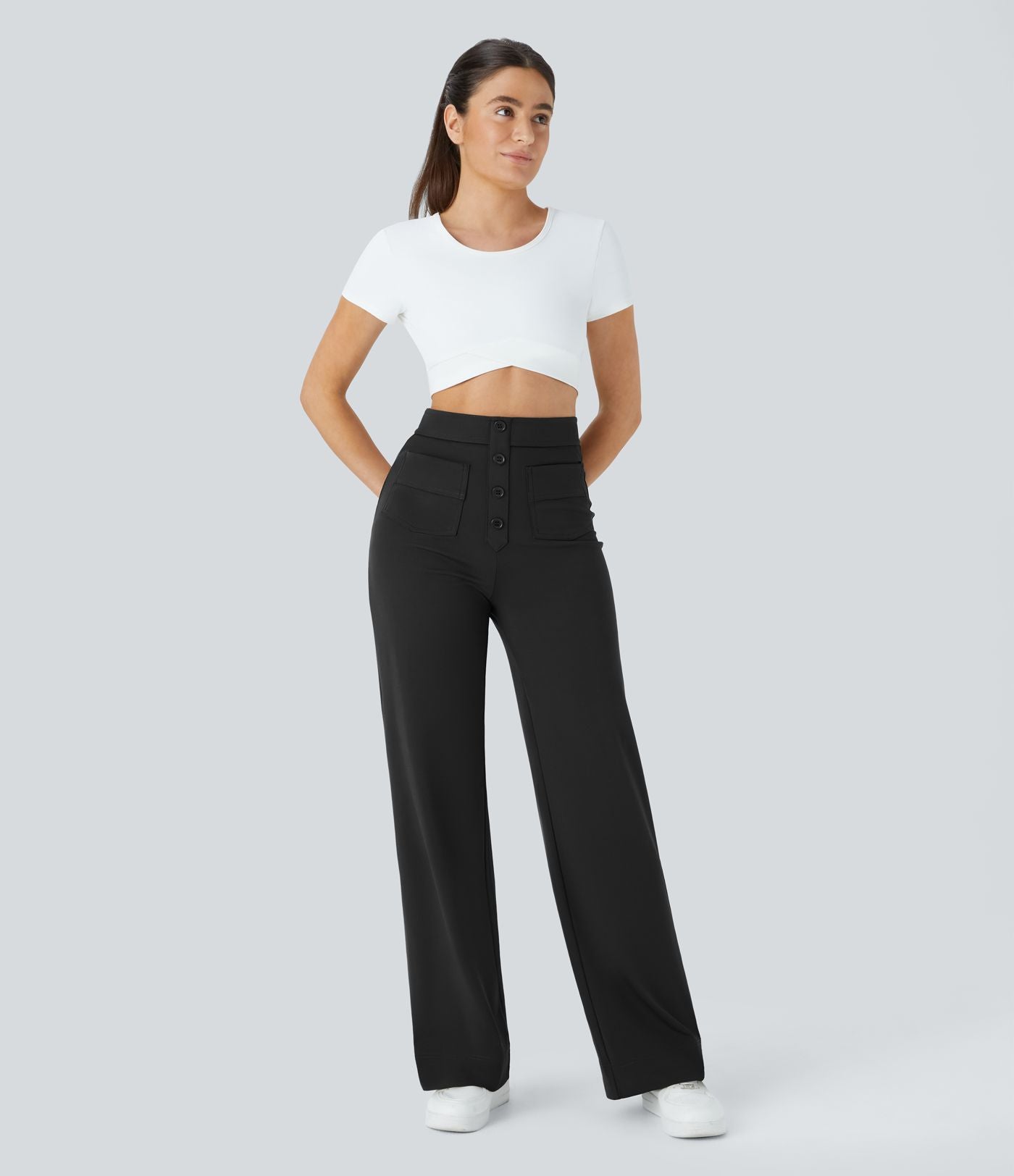 NOËLLE™ | Elastische Broek met hoge Taille