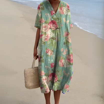 Nicole™ | Zomerjurk met Bloemen