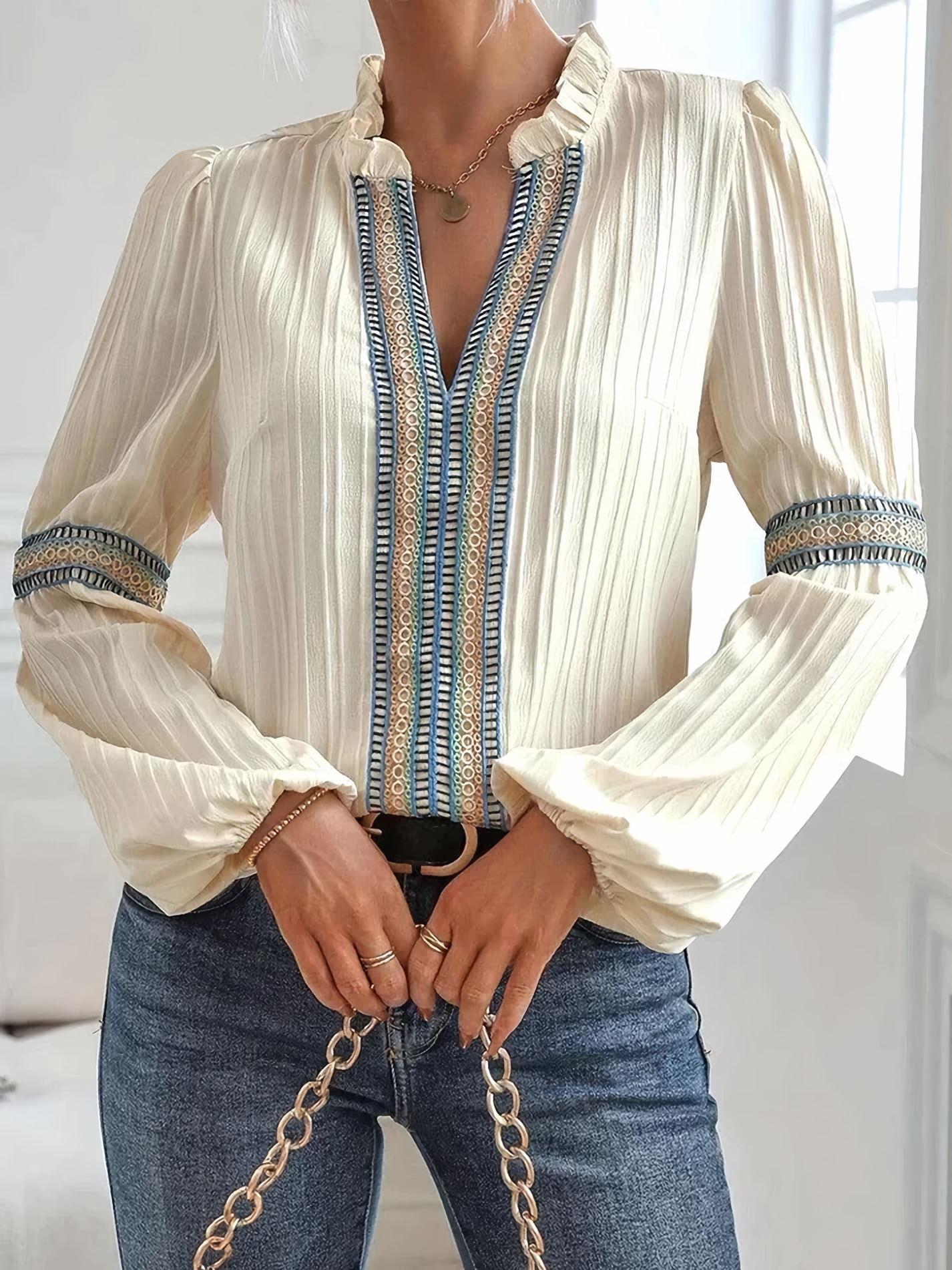 NOËLLE™ | Kantenblouse