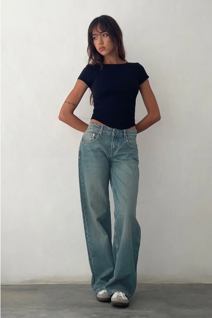 NOËLLE™ | Low-Rise Jeans