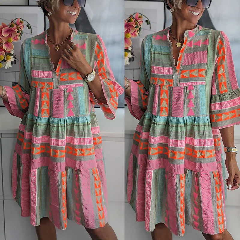 NOËLLE™ | Elegante Zomer Midi Jurk