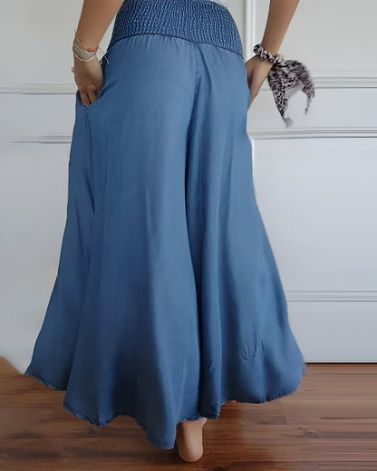 Amalia™ | Broek met Elastische Tailleband