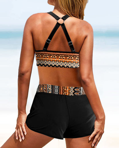 Lulu™ | Hoge taille bikini met geometrische print