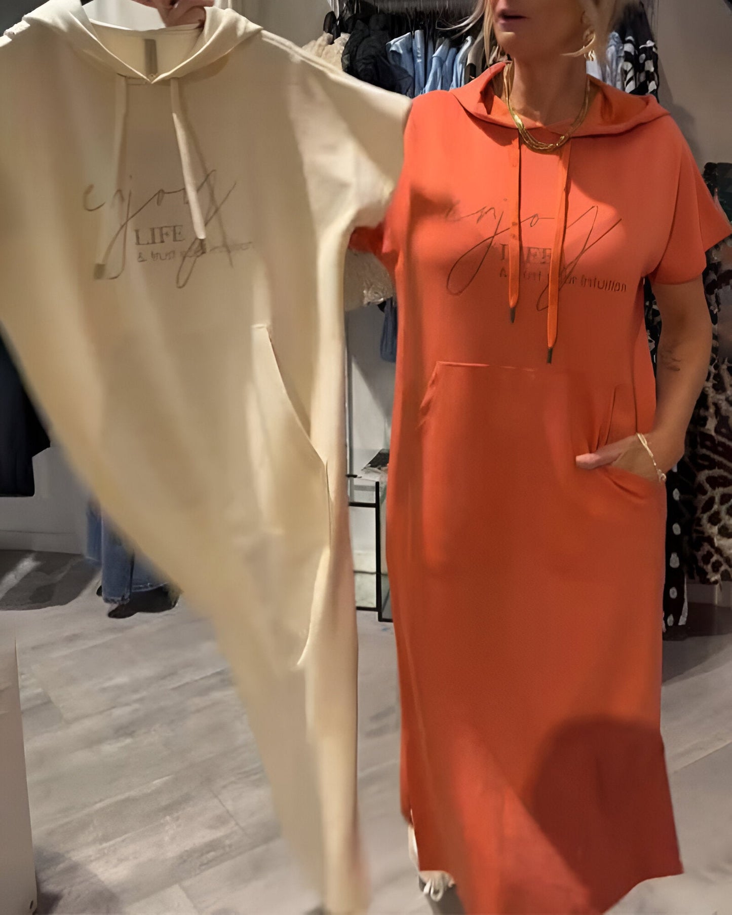 Angela™ | Comfortabele Hoodie Jurk