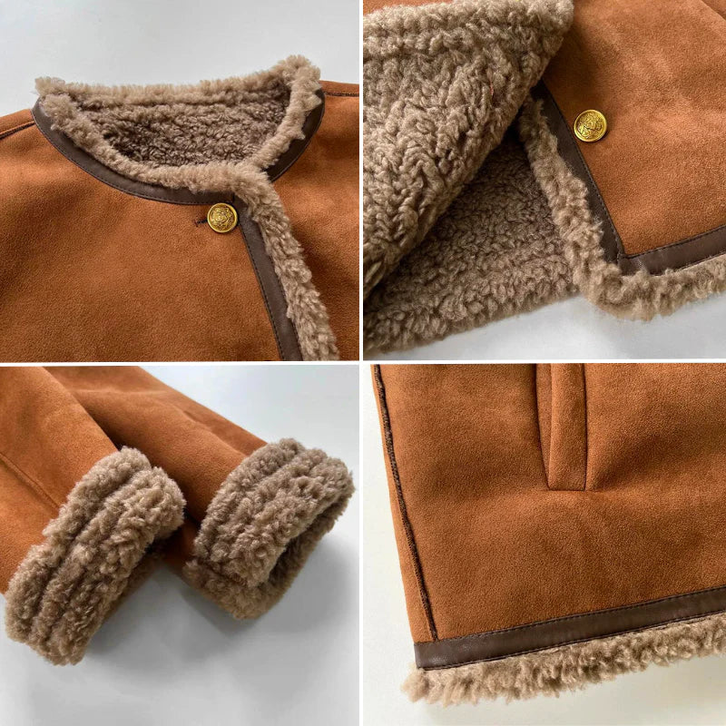 NOËLLE™ | Schapenvacht Voorjaarsjas