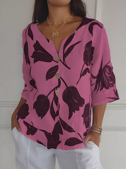 NOËLLE™ | Voorjaarsblouse met V-hals