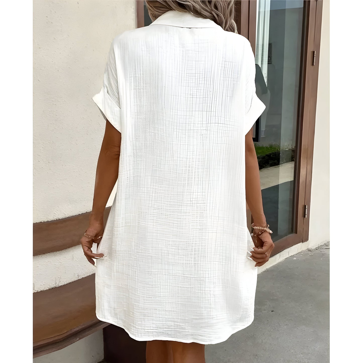 Carlijn™ | Katoenen Zomerjurk met Kraagje