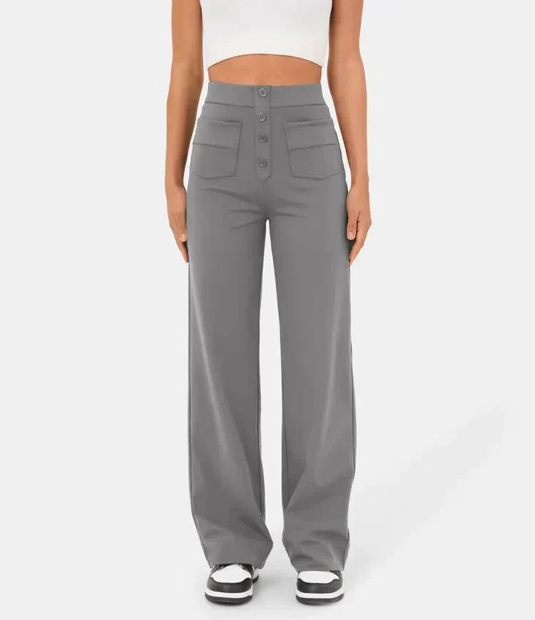 NOËLLE™ | Elastische Broek met hoge Taille