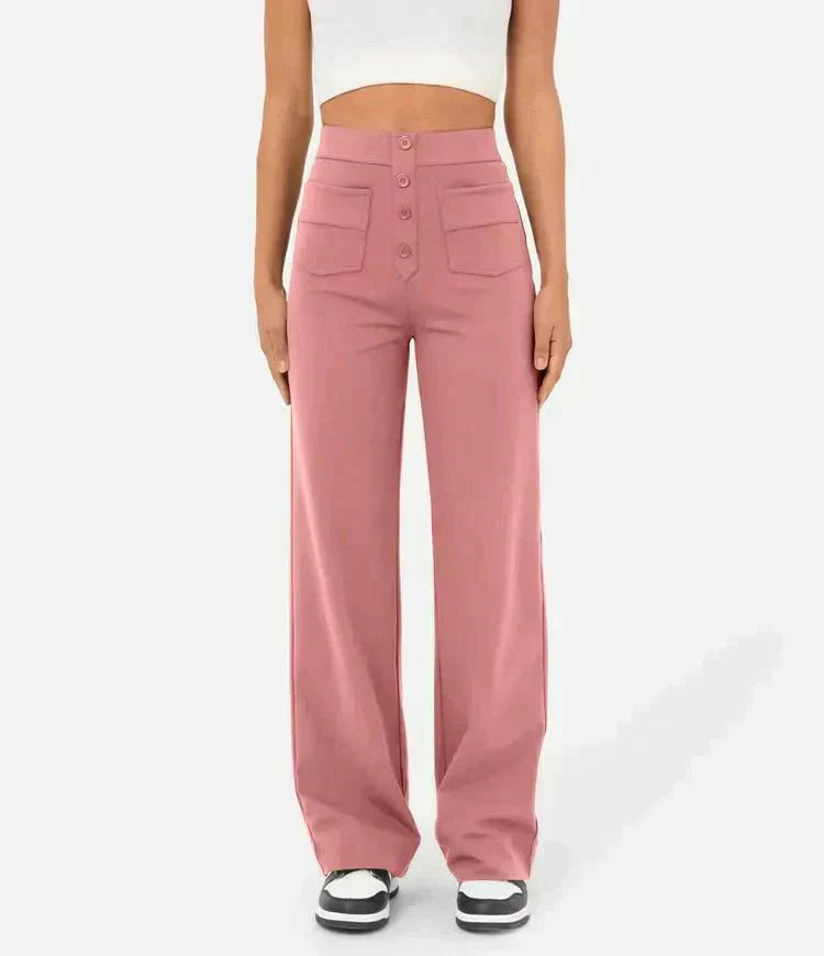 NOËLLE™ | Elastische Broek met hoge Taille