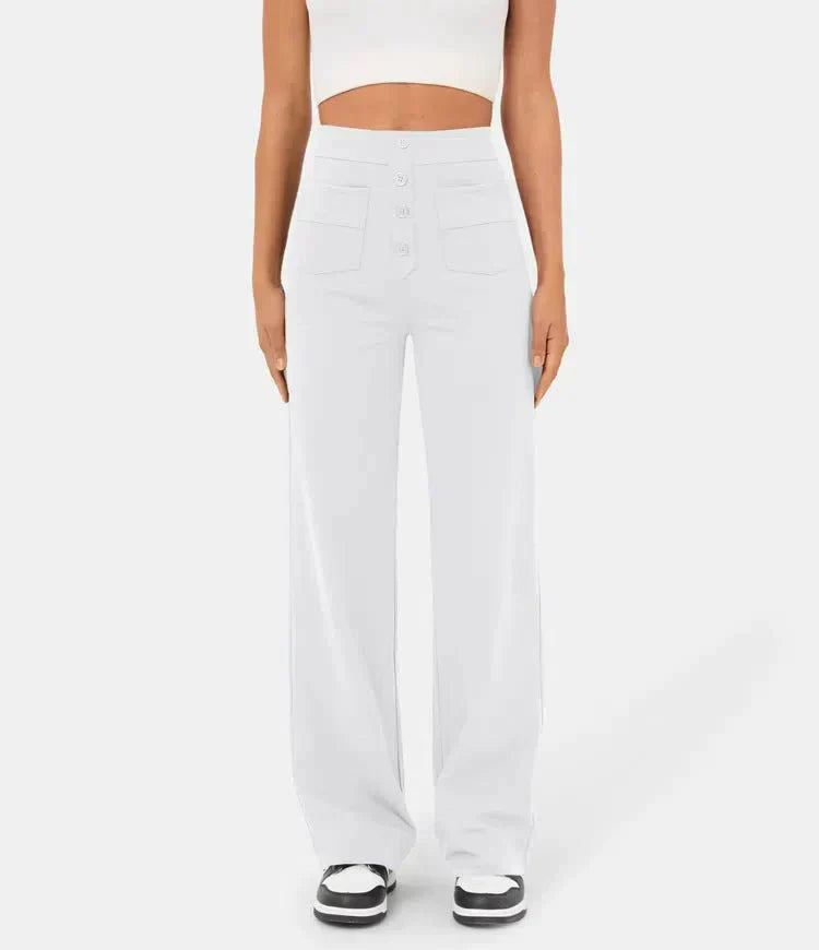NOËLLE™ | Elastische Broek met hoge Taille
