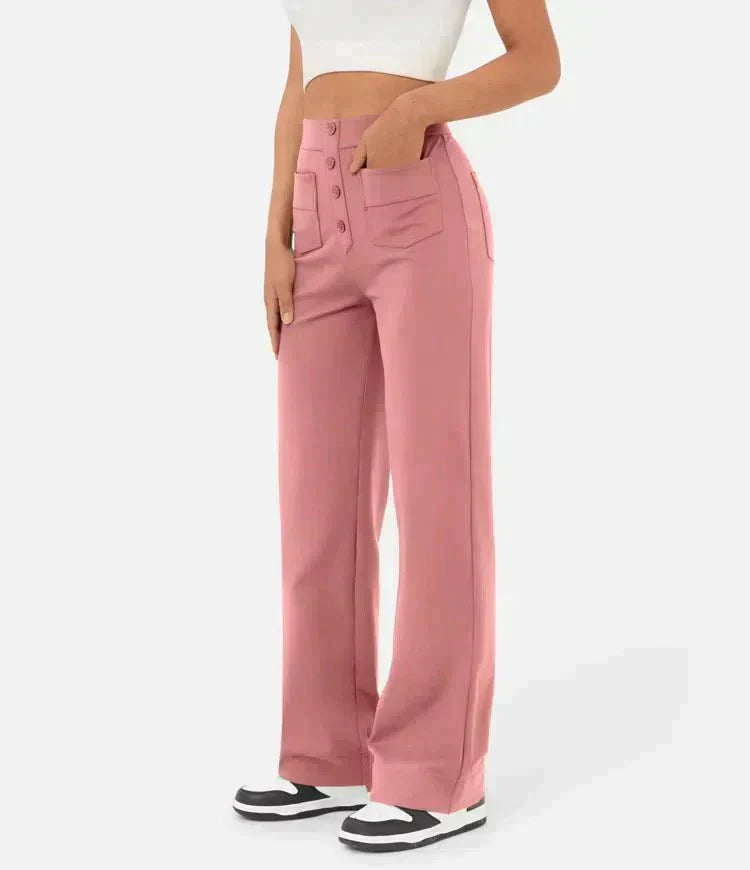 NOËLLE™ | Elastische Broek met hoge Taille
