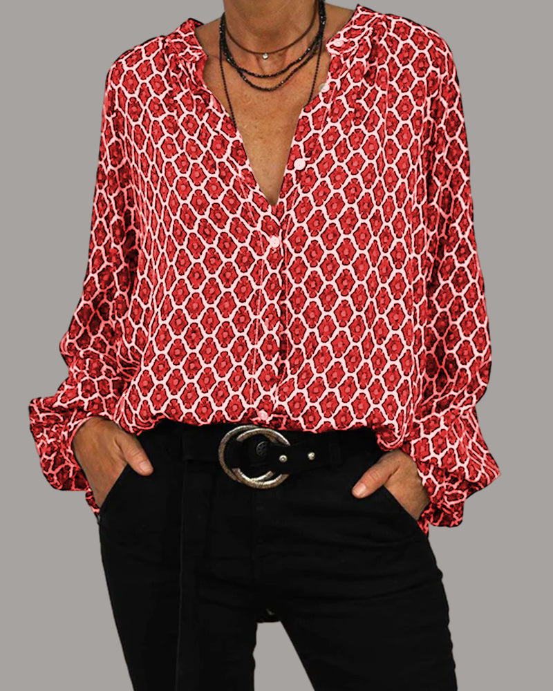 Elvira™ | Elegante Blouse met V-Hals