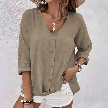 Eva™ | Zomer T-shirt met V-hals