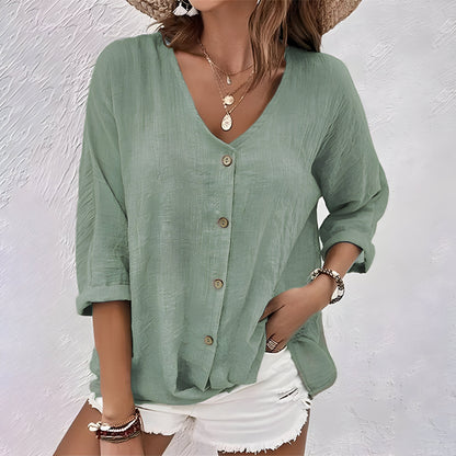 Eva™ | Zomer T-shirt met V-hals