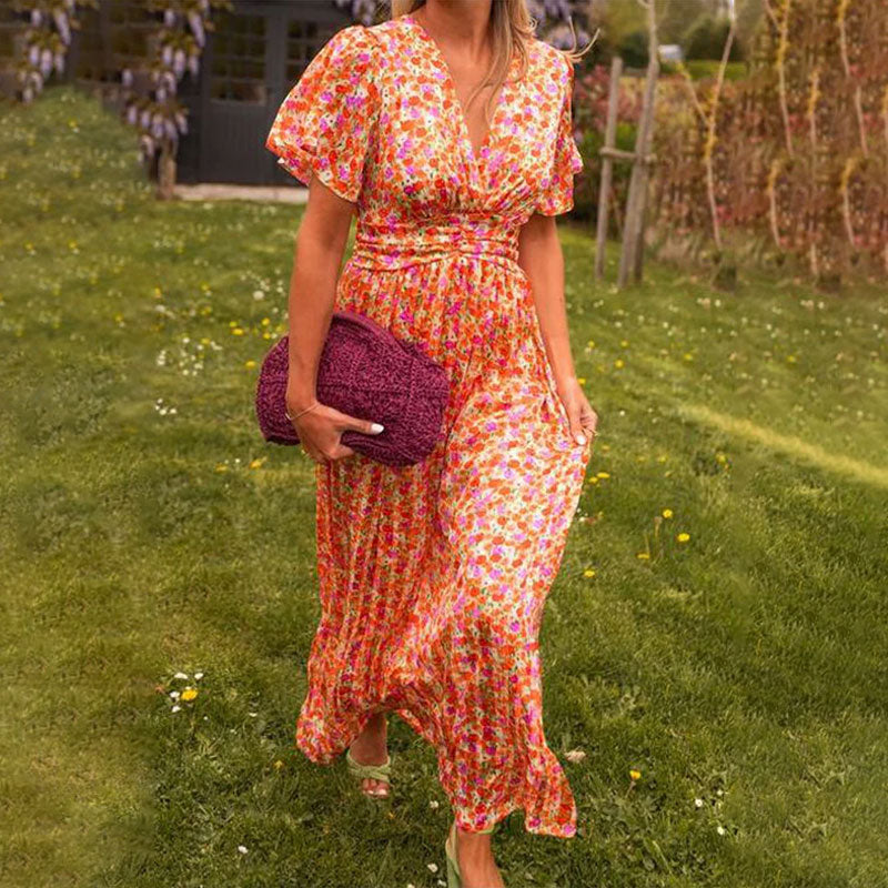 NOËLLE™ | Jurk met V-hals en Print